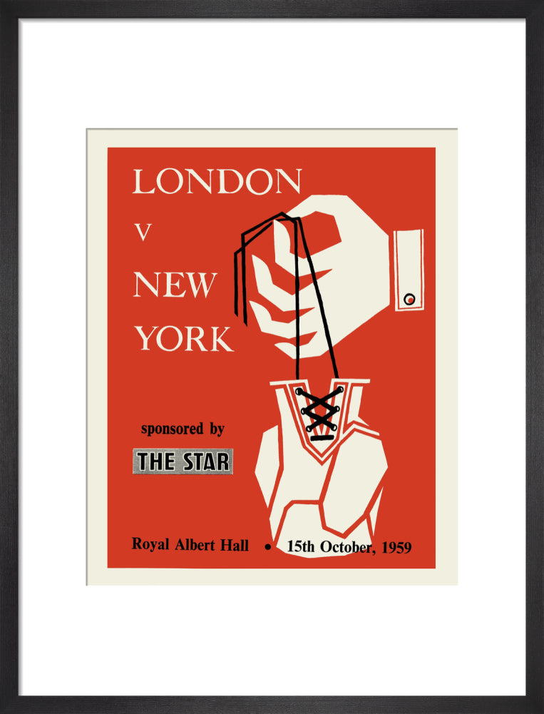 London v New York, London Amateur Boxing Association Art Print