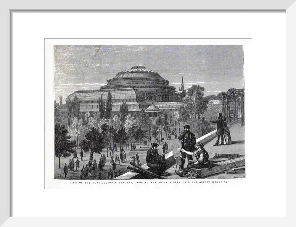 Exterior of the Royal Albert Hall from the Royal Horticultural Society Gardens Art Print
