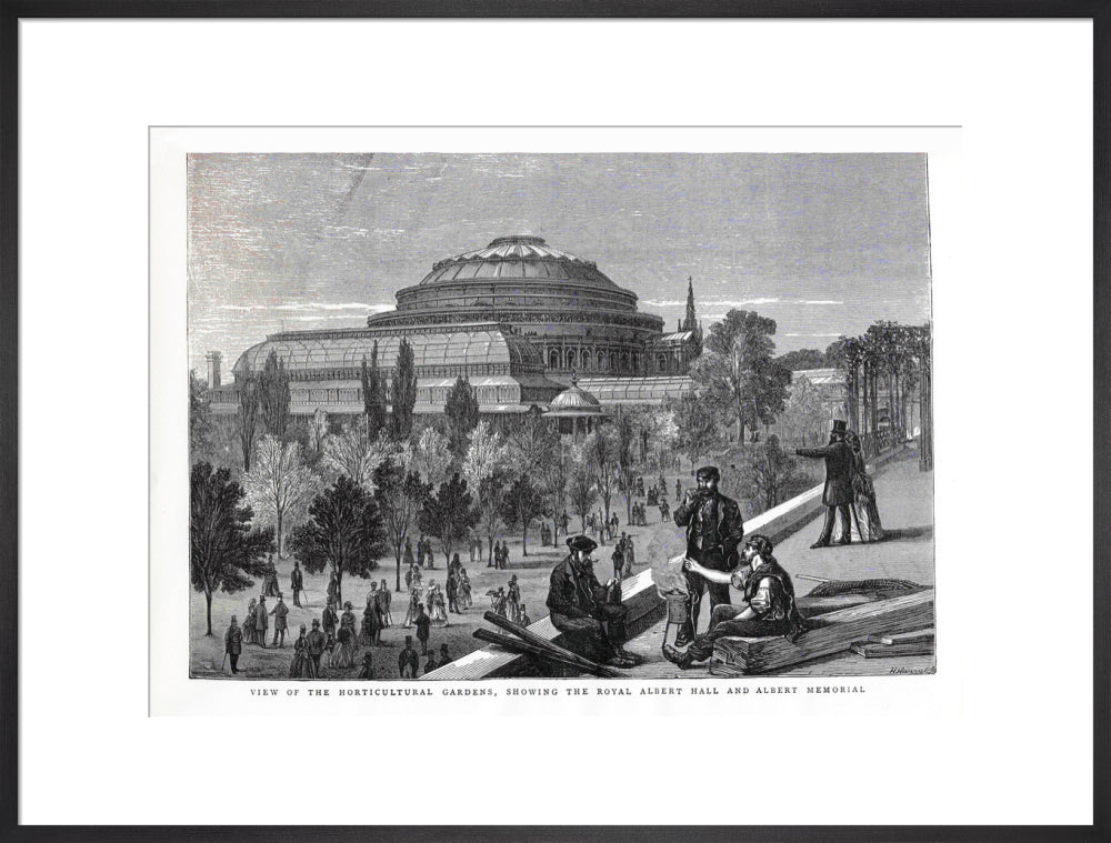 Exterior of the Royal Albert Hall from the Royal Horticultural Society Gardens Art Print