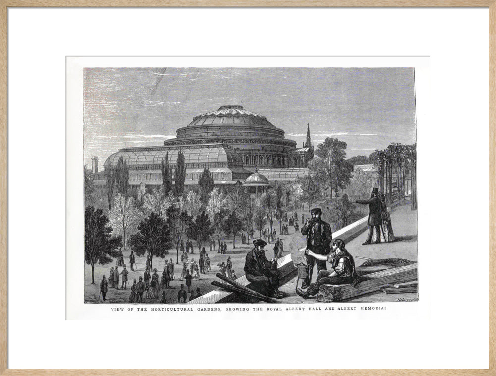 Exterior of the Royal Albert Hall from the Royal Horticultural Society Gardens Art Print