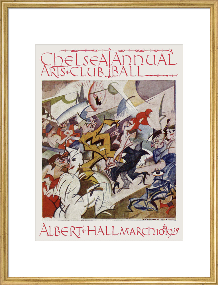 The Chelsea Arts Club Annual Ball 'Pre-Historic' Art Print