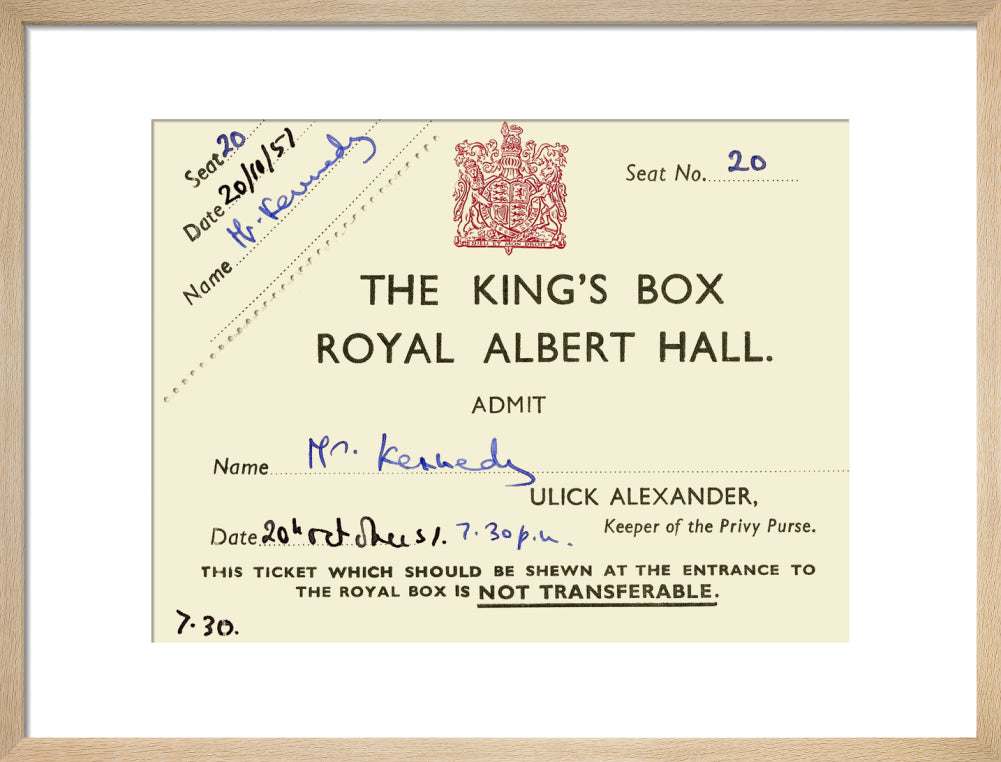 Concert Ticket featuring Pouishnoff, George Weldon and the London Philharmonic Orchestra Art Print