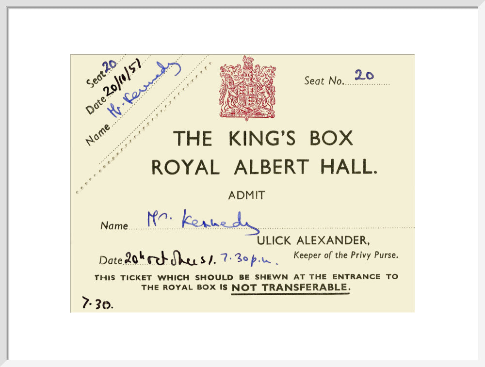 Concert Ticket featuring Pouishnoff, George Weldon and the London Philharmonic Orchestra Art Print