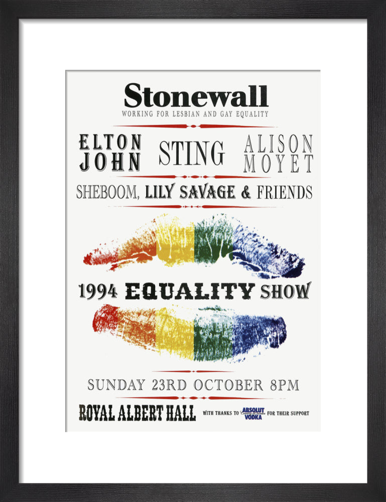 Stonewall 1994 Equality Show Art Print