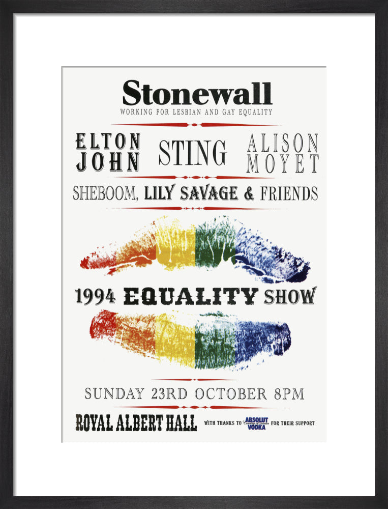Stonewall 1994 Equality Show Art Print