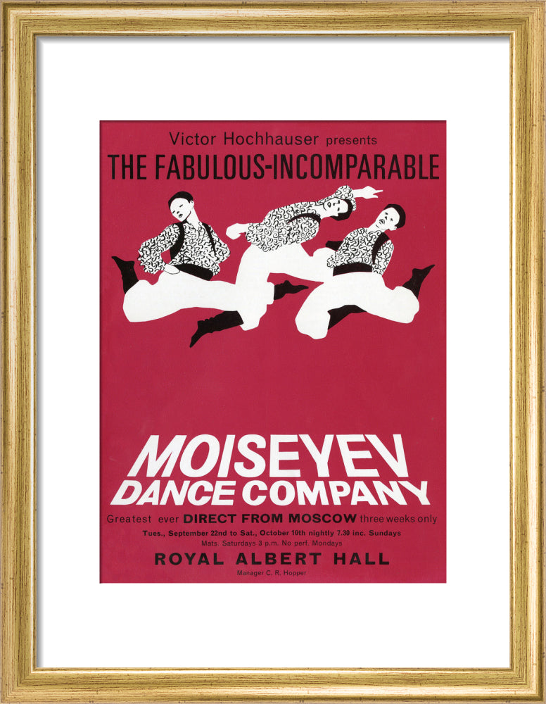 Moiseyev Dance Company Art Print