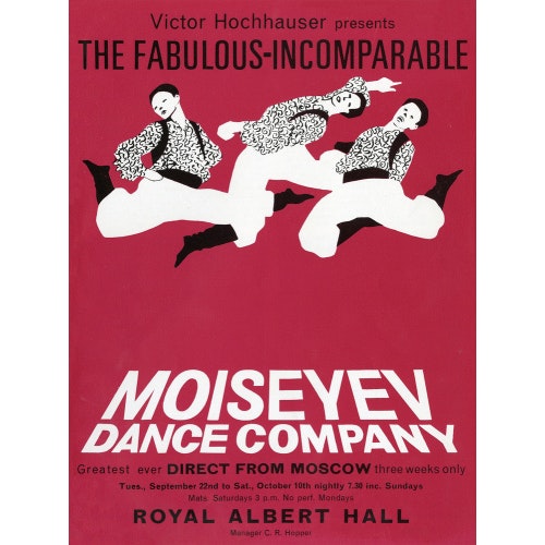 Handbill from Moiseyev Dance Company, 22 September - 10 October 1964 - Royal Albert Hall