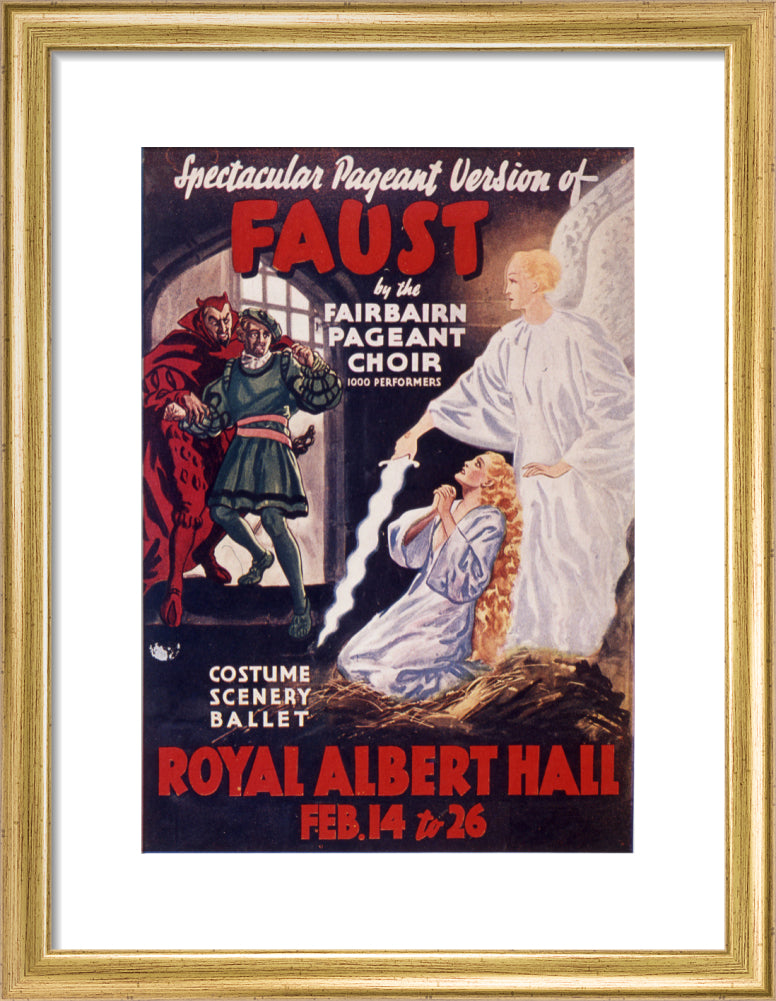 Gounod's 'Faust' 1938 Art Print