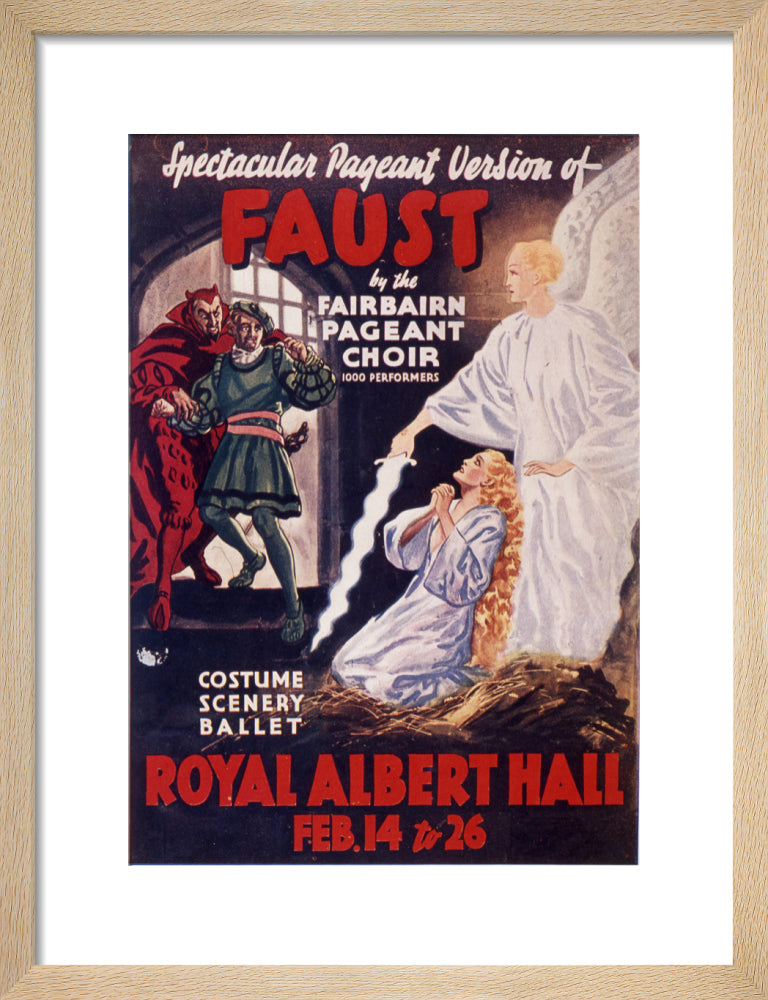 Gounod's 'Faust' 1938 Art Print