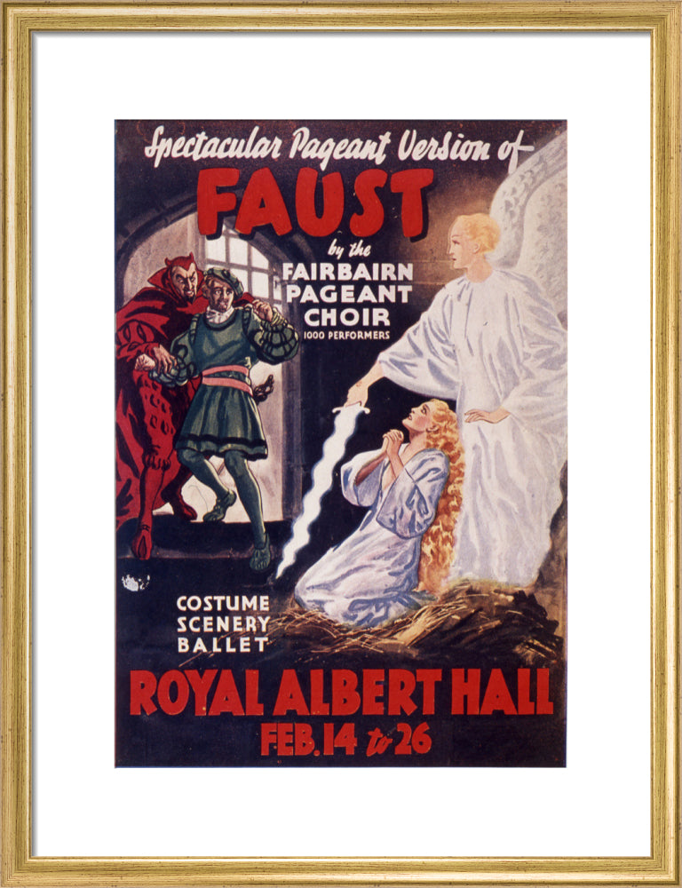 Gounod's 'Faust' 1938 Art Print