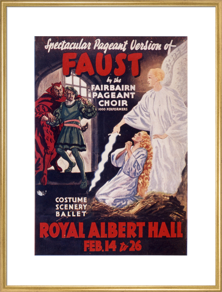 Gounod's 'Faust' 1938 Art Print