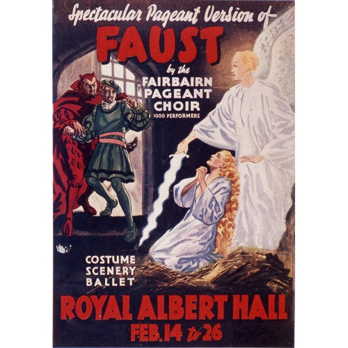 Programme for Gounod's 'Faust', 14-26 February 1938 - Royal Albert Hall