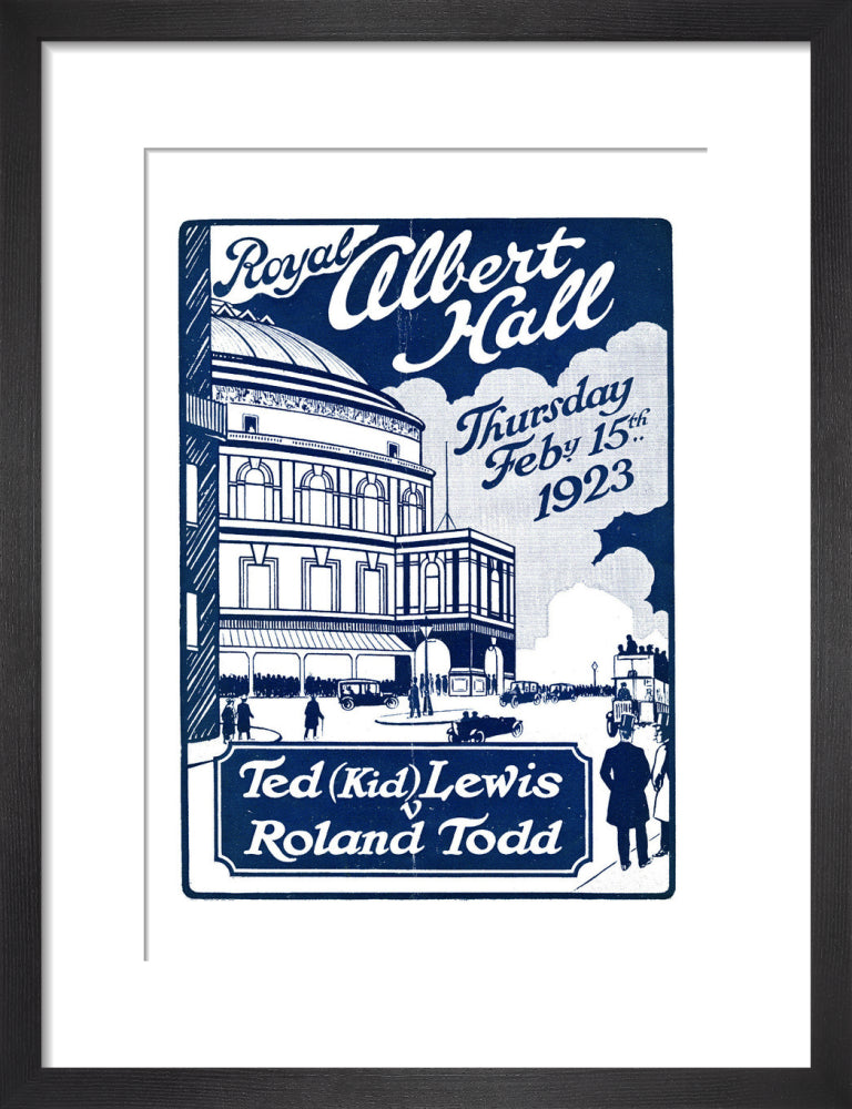 Boxing Contest, Ted 'Kid' Lewis v Roland Todd Art Print
