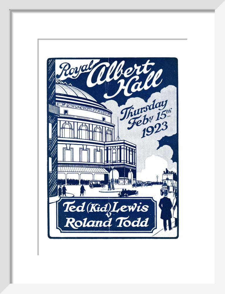 Boxing Contest, Ted 'Kid' Lewis v Roland Todd Art Print