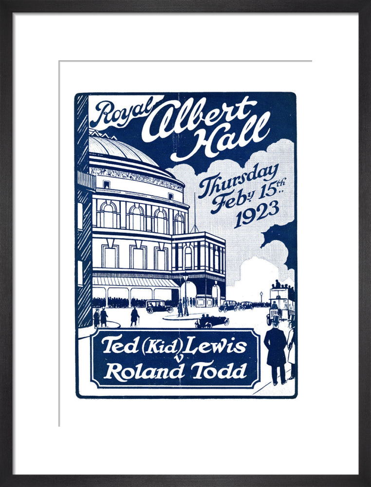 Boxing Contest, Ted 'Kid' Lewis v Roland Todd Art Print