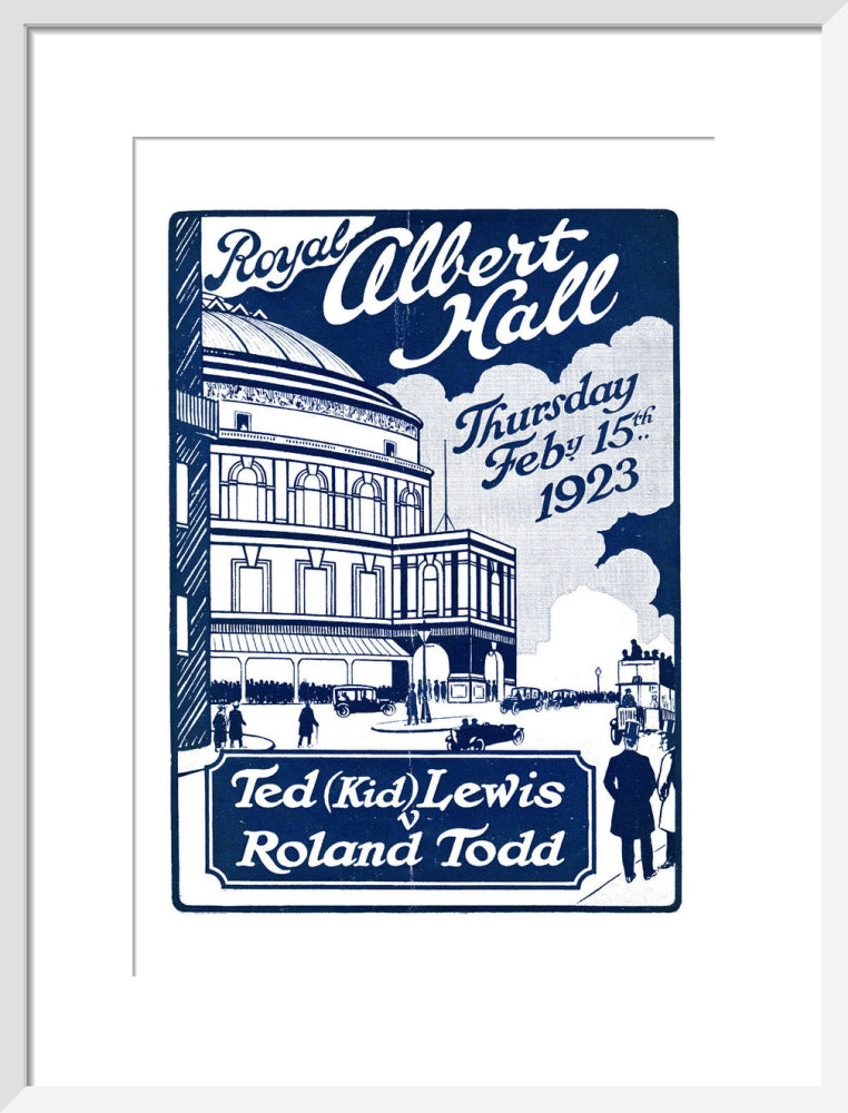 Boxing Contest, Ted 'Kid' Lewis v Roland Todd Art Print