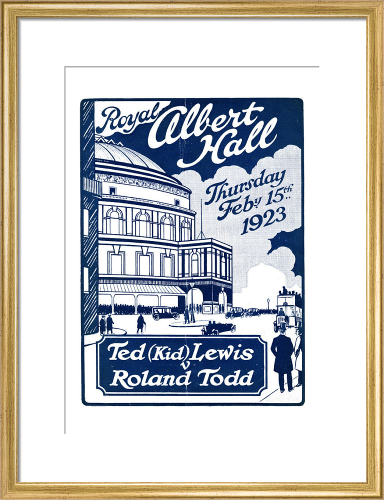 Boxing Contest, Ted 'Kid' Lewis v Roland Todd Art Print