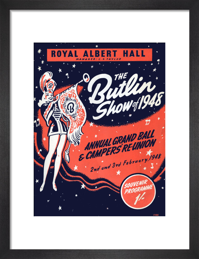 Butlin's Show 1948, Annual Grand Ball and Campers' Re-Union Art Print