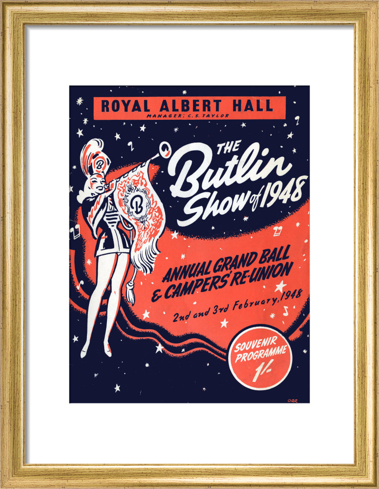 Butlin's Show 1948, Annual Grand Ball and Campers' Re-Union Art Print