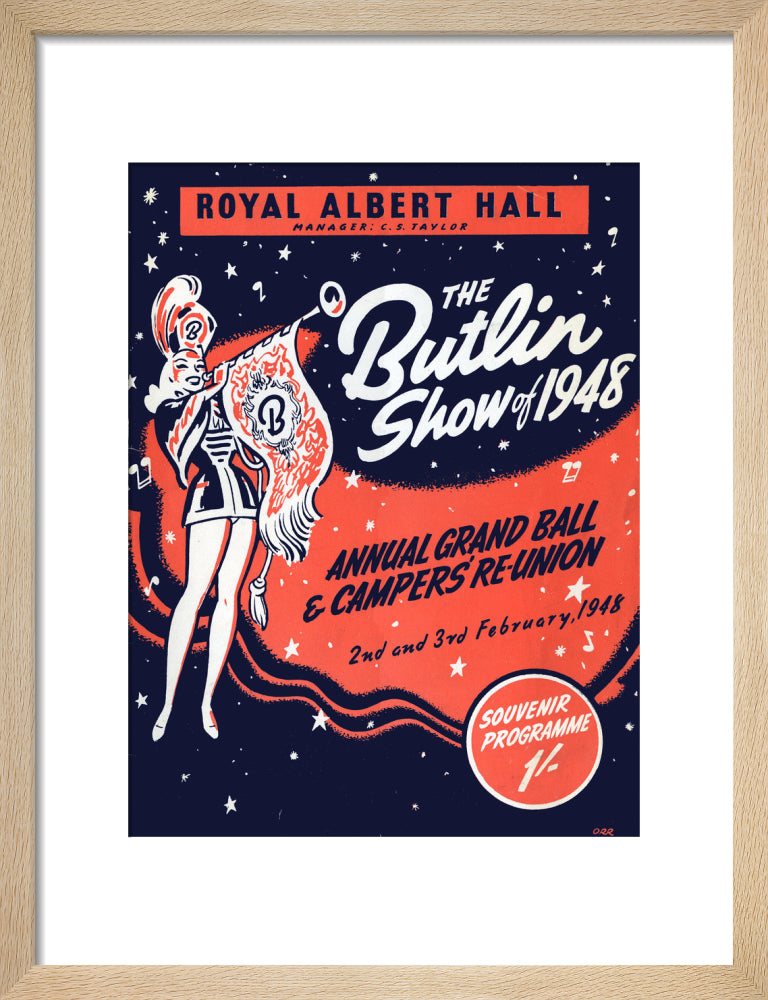 Butlin's Show 1948, Annual Grand Ball and Campers' Re-Union Art Print