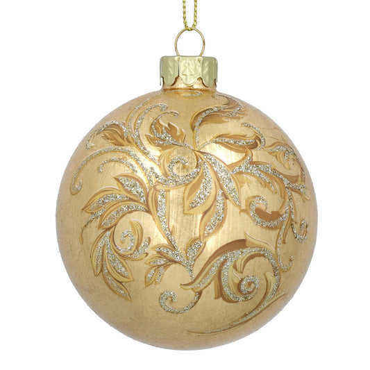 Gold Rococo Glass Ball