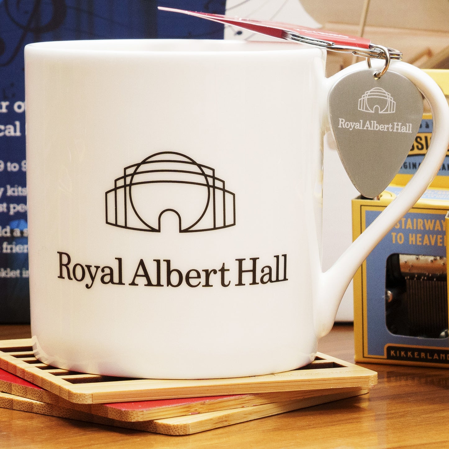 Royal Albert Hall Music Notes Bamboo Coaster