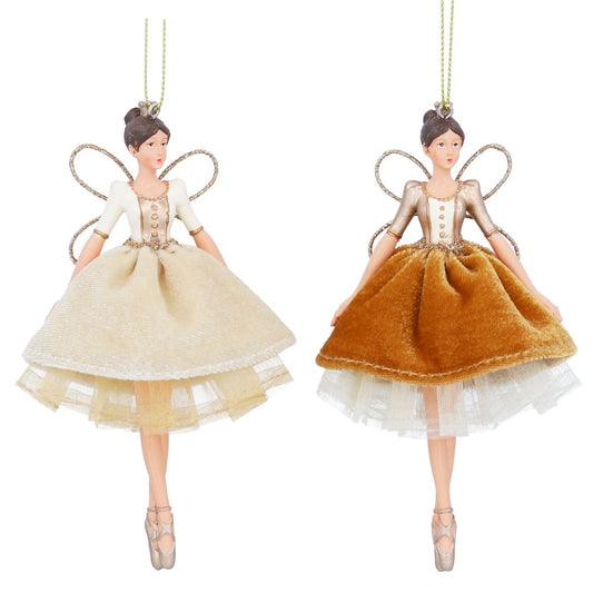 Cream & Gold Velvet Fairy