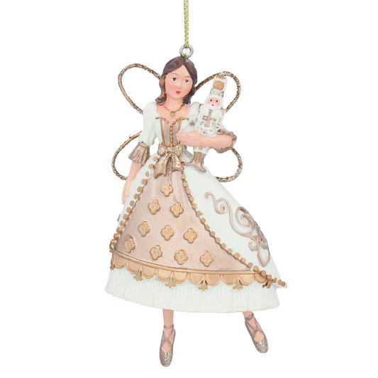 Cream & Gold Resin Nutcracker Fairy