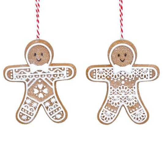 Resin Gingerbread Lace Man