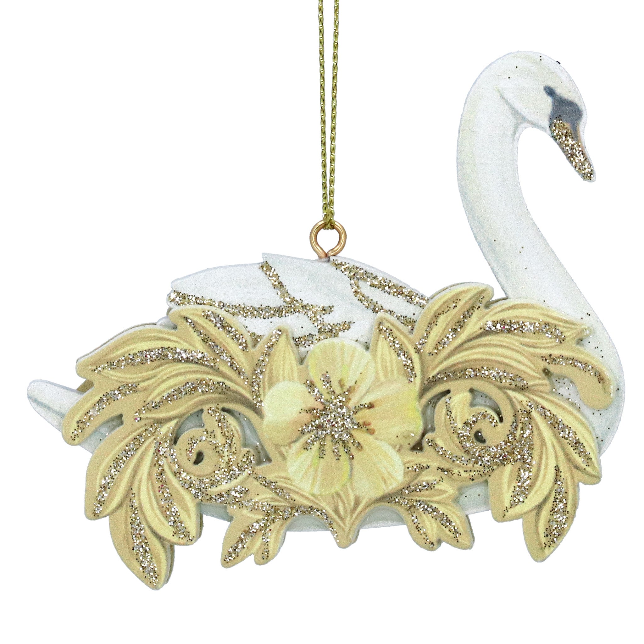 Cream & Gold Wood Swan Decoration Royal Albert Hall