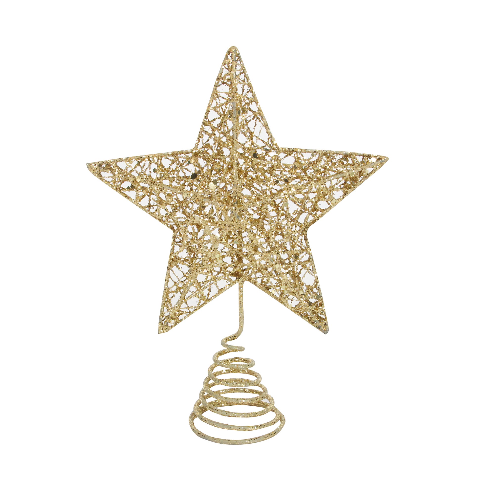 Gold Sparkling Wire Mesh Tree Top Star Royal Albert Hall