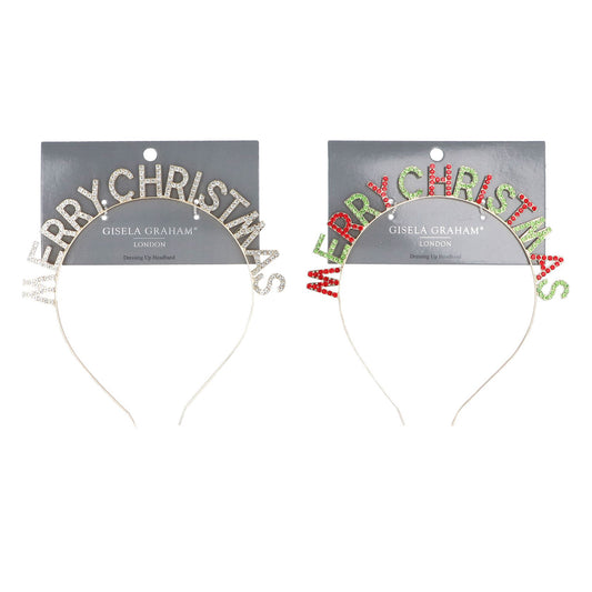 Diamante Merry Christmas Headband
