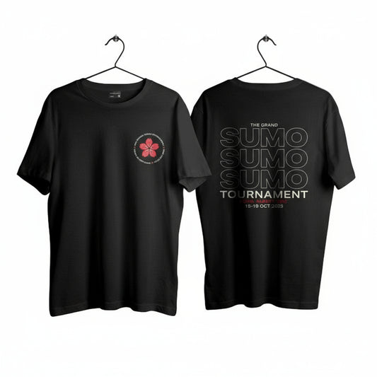 Sumo Sakura Circle T-Shirt Black