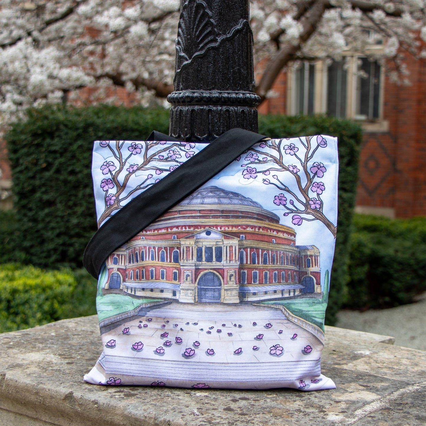 Blossoms Outside the Hall Tote Bag