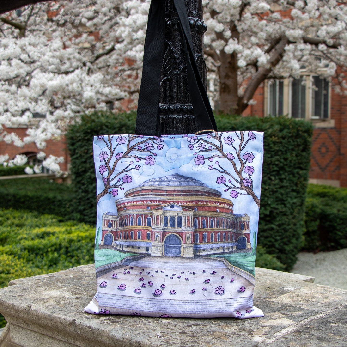 Blossoms Outside the Hall Tote Bag