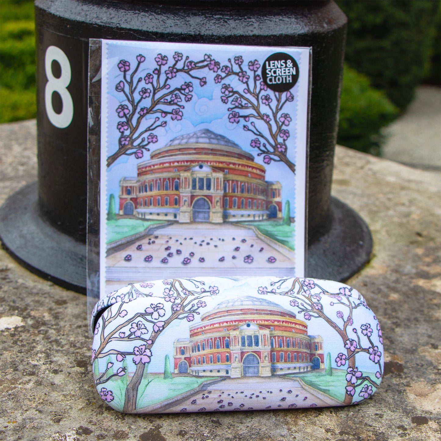 Blossoms Outside the Hall Glasses Case
