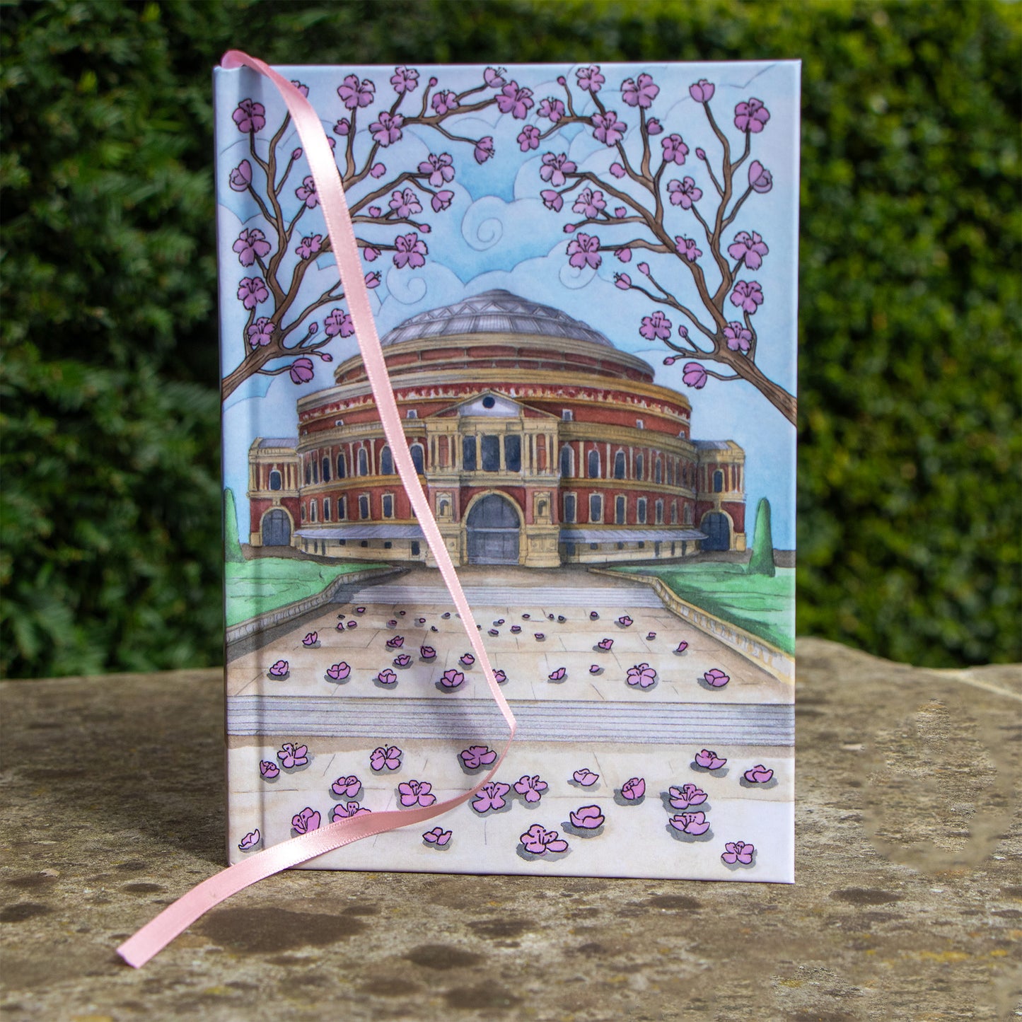 Blossoms Outside the Hall A5 Notebook