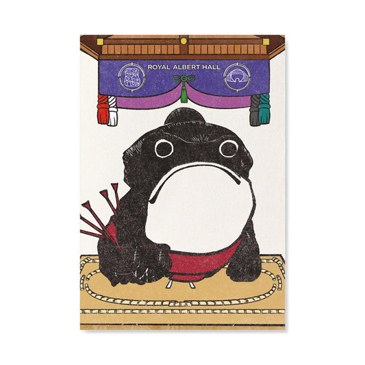Sumo Wrestler Ezen Frog A4 Print