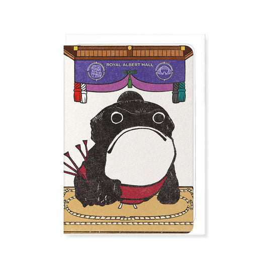 Sumo Wrestler Ezen Frog Greeting Card