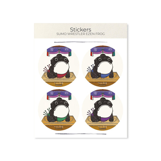 Sumo Wrestler Ezen Frog Stickers