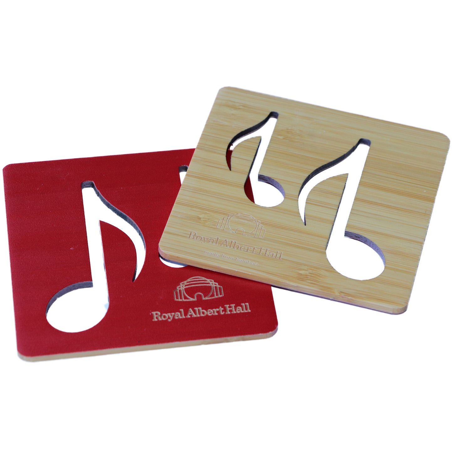 Royal Albert Hall Music Notes Bamboo Coaster