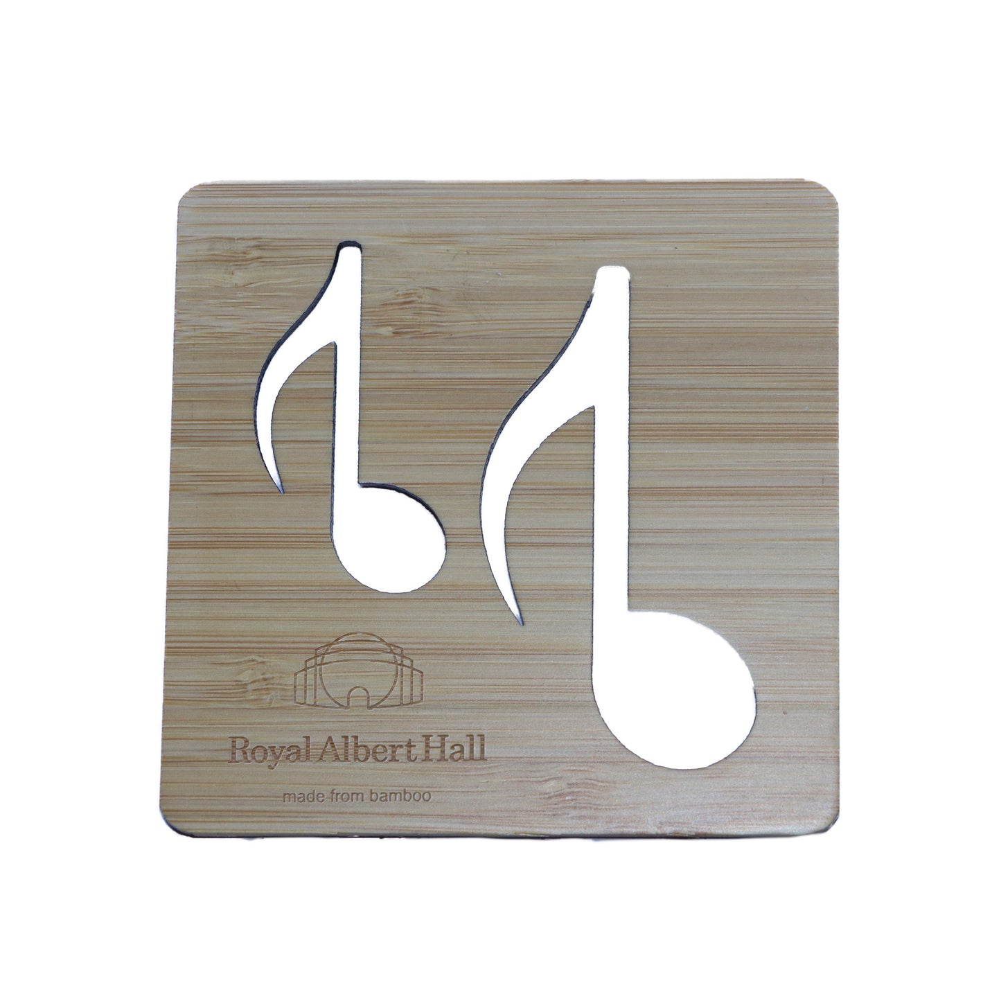 Royal Albert Hall Music Notes Bamboo Coaster