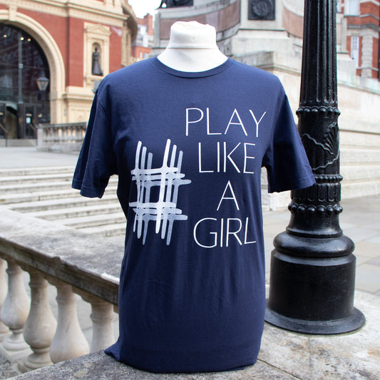 #PlayLikeAGirl Unisex T-shirt Navy