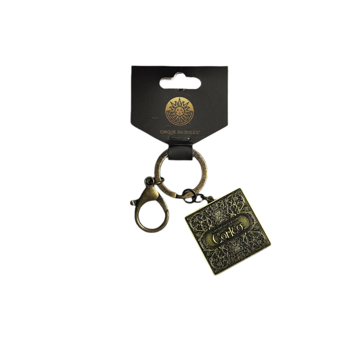 CORTEO KEYCHAIN SCROLL PATTERN GOLD