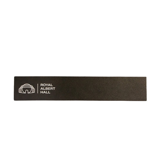 Leather Logo Bookmark Black