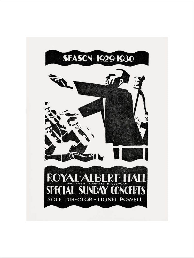 Programme for Special Sunday Concerts - Season 1929-1930, 5 January 1930 - Royal Albert Hall