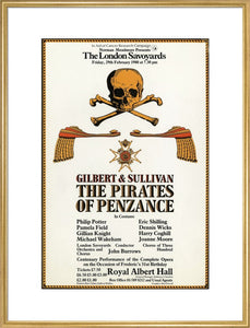 Handbill from The London Savoyards - Gilbert & Sullivan's 'The Pirates of Penzance', 29 February 1980 - Royal Albert Hall