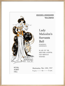 Programme for Lady Malcolm's Servants' Ball (Fourteenth Anniversary), in aid of The West End Hospital for Nervous Diseases, 24 November 1937 - Royal Albert Hall