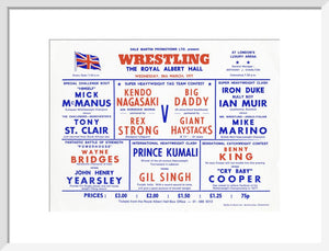 Handbill from Wrestling Spectacular, 30 March 1977 - Royal Albert Hall