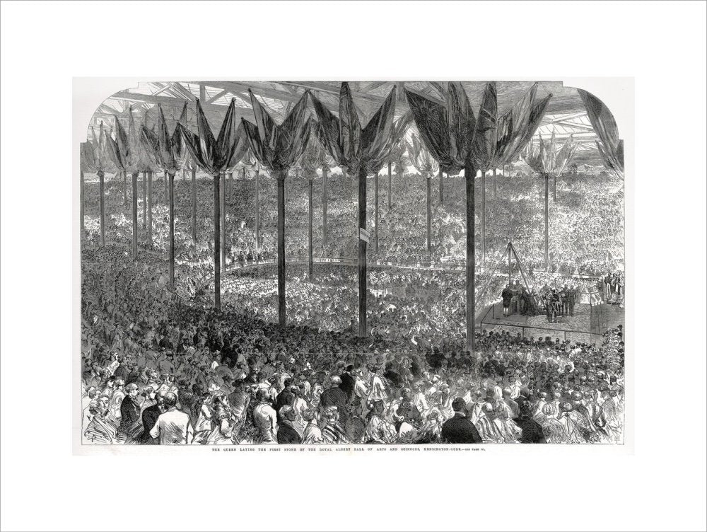 Queen Victoria laying the Hall's Foundation Stone - Royal Albert Hall